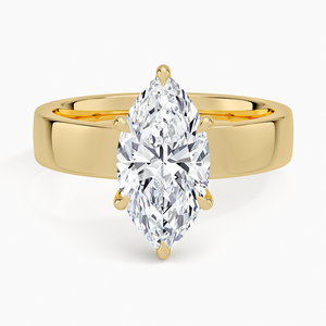 Classic Solitaire Ring Expertly Crafted in 14K Yellow Gold for Timeless Beauty and Lasting Elegance - Product Image 1