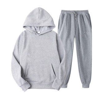 Survêtements de jogging brodés 100 % coton pour hommes, coupe ajustée, avec pantalon cargo 100 % coton, sweats à capuche et pulls pour hommes – En stock - Product Image 2