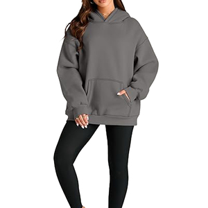 Sudadera con capucha extragrande de 500 g/m², sudadera gruesa para mujer, sudadera cálida informal de talla grande para mujer - Product Image 6