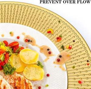 Assiette de Présentation Moderne en Acier Inoxydable pour Table de Dîner Vintage avec Décoration Centrale Élégante et Intemporelle, Écologique - Product Image 4