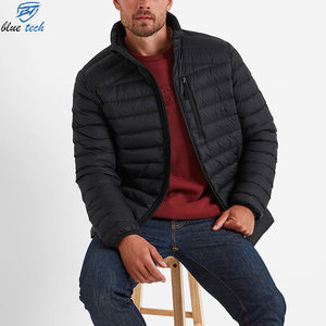 Veste d'hiver légère pour homme, veste matelassée isolée, col montant, fermeture éclair intégrale, veste chaude pour la randonnée en plein air, les voyages et les occasions décontractées - Product Image 2