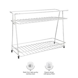Estante de metal de dos niveles para especias con tarros de vidrio, diseño minimalista, tipo vertical, duradero, para cocina. - Product Image 5