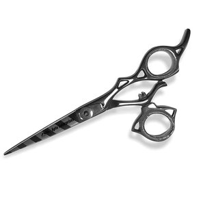 Ciseaux de coiffure en acier inoxydable de nouvelle conception avec poignée portable, ciseaux de barbier et ciseaux à rasoir pour la coupe de cheveux - Product Image 3
