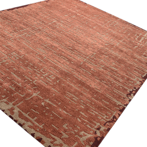 <b>Hand</b> <b>Tufted</b> Wool and Viscose Rust Rectangle <b>Rug</b> Premium Quality Handmade Area <b>Rug</b> - Product Image 5