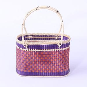 Sac à main Hobos en paille avec deux poignées de ficelle Style japonais léger - Product Image 6