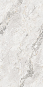 Carreaux en porcelaine effet marbre gris brillant Delight Grey 600x1200mm, aspect pierre premium, pour sol et mur, pour salon - Product Image 3