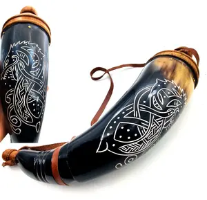 Mug en corne de cerf Viking hautement durable pour la décoration de la maison, disponible avec emballage personnalisé de AL MALIK CRAFT - Product Image 4