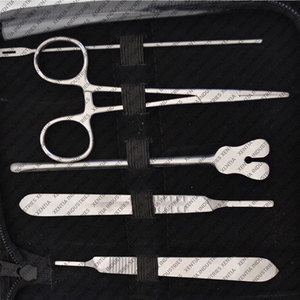 Kit d'instruments chirurgicaux pour usage médical et hospitalier, en acier inoxydable, avec étui de transport, pour étudiants en médecine. - Product Image 4