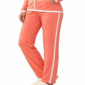 Women Contrast Stripe Tracksuit <b>Zip</b> <b>Up</b> <b>Jacket</b> & Relax Fit Jogger Pants Set Premium Comfort Fabric Sportswear Tracksuit - Product Image 5