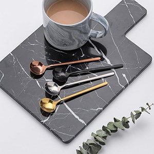 Cucharas de Café Doradas de Acero Inoxidable, Cucharas de Espresso de 5.2 Pulgadas, Mini Cucharas de Té Elegantes, Cucharas de Metal Premium para Remover Café - Product Image 3