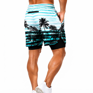 <b>Mens</b> Lightweight Beach Swim Shorts Waterproof Zipper Pocket Quick Dry Summer Swimming <b>Trunks</b> Wholesale Custom Sportswear OEM <b>Men</b> - Product Image 2