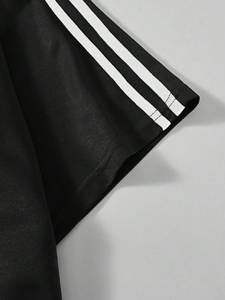 Maillot de football américain personnalisé surdimensionné à col ras du cou avec rayures contrastées et numéro imprimé – T-shirt streetwear unisexe – Fournisseur OEM en gros - Product Image 6