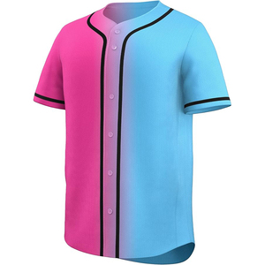 Camiseta de Béisbol Unisex con Dobladillo con Ribete, Bordes en Contraste, Personalizable, Transpirable, con Botones al Frente y Manga Corta - Product Image 3