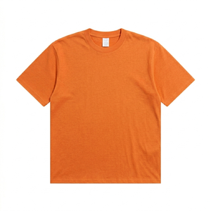 T-shirts à manches courtes pour hommes, style classique, design moderne et confortable, poids moyen, col contrastant, ourlet extensible - Product Image 1