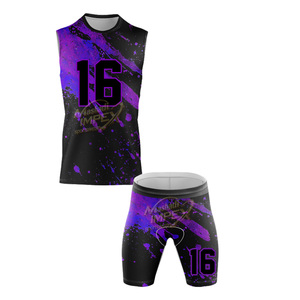Uniformes de football sans manches personnalisés 7v7 à compression |   Fabricant de maillots de football américain pour jeunes par sublimation et de pantalons à taille élastique - Product Image 3