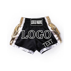 Shorts de boxe personnalisés avec logo OEM, pour hommes, Muay Thai, impression numérique unie, prix d'usine - Product Image 5