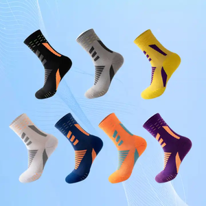 Men's Sport Knee High <b>Socks</b> Team Logo Bottom <b>Moisture</b> Wicking Spandex/Nylon/Cotton Plus Size Baseball Football Soccer - Product Image 5