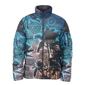 Veste matelassée à capuche unisexe personnalisée, imprimée par sublimation, coupe-vent, fermeture éclair, vente en gros - Product Image 1