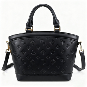 <b>Cross</b>-Border Wholesale Lightweight Soft Vegan Leather Women's Tote Bag with Embossed Pattern Casual Minimalist Design Handbag - Product Image 2