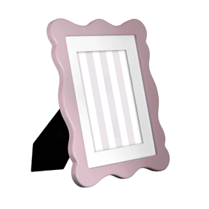 Encantador Marco de Fotos con Borde Festoneado en Color Pastel, Marco de Fotos Antiguo de MDF Vintage, Decoración Elegante para Escritorio, Directo de Fábrica en Vietnam - Product Image 2