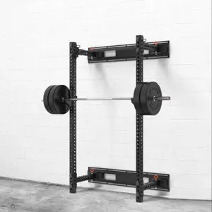 Fitness Gym Lifting Training Wand montage Wand montage Faltbares Falt gewicht Power Squat Rack