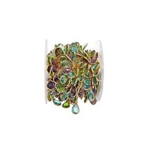Cadenas de Plata de Ley 925 con Gemas Mixtas de Amatista, Topacio Azul y Peridoto en Engaste - Product Image 5