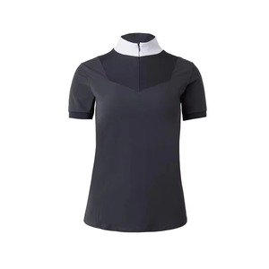 Womens Equestrian Show Riding Shirt Breathable Stretch Quick Dry Horse Riding Competition Shirt Horse Riding Shirt for Riders - Product Image 1