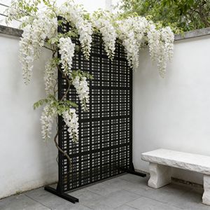 Schermo Divisorio in Metallo da 183 cm (A) x 110 cm (L) con Taglio Laser, per Interni/Esterni, Elegante e Decorativo - Product Image 2