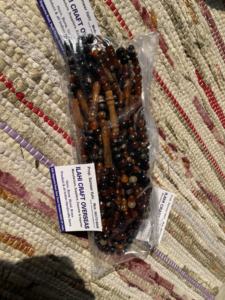 Tasbih Misbaha de 33 cuentas de cuerno de búfalo pulido, rústico, islámico moderno, ecológico y religioso de ILAHI, de Uttar Pradesh - Product Image 6