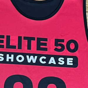 Custom Lacrosse Pinnie <b>Red</b> Black Sublimation Print Breathable Youth Adult Unisex Sportswear - Product Image 4