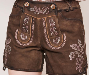 ชุดเลเดอร์โฮเซินหนังแท้สำหรับผู้หญิง พร้อมโลโก้บริษัทแบบกำหนดเอง – ชุดประจำชาติเทศกาลอ็อกโทเบอร์เฟสต์ - Product Image 2