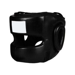 Protector de Cabeza para Boxeo, Precio de Fábrica, Cuero PU, Unisex, Protección para Adultos, Color Negro Sólido, Casco Deportivo - Product Image 2
