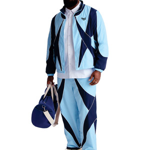 Conjunto de chándal personalizado de moda para hombre, sudadera con capucha y pantalón de chándal estilo urbano, cortavientos OEM, conjunto de dos piezas, ropa al por mayor - Product Image 3
