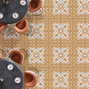 Carreaux de sol en céramique à finition brillante moderne classique 396X396mm & 400X400mm, résistants aux acides, impression numérique Galicha pour villa et maison - Product Image 2