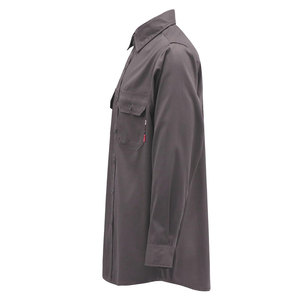 เสื้อเชิ้ตทำงานทนไฟสำหรับงานอุตสาหกรรม ผลิตจากผ้าฝ้าย 100% มาตรฐาน Nfpa 2112 FR สำหรับงานเชื่อมแบบอเมริกัน ขายส่ง - Product Image 3