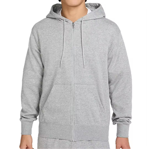 Wholesale hoodie jacket cotton blend zip hoodie casual hoodie Private Label Production - Product Image 6