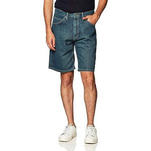 Pantalones Cortos de Mezclilla para Hombre, Cintura Media, Cierre de Botones, Color Sólido, Lona de Algodón, Estilo Casual con Bolsillos, Tejido Transpirable - Product Image 1