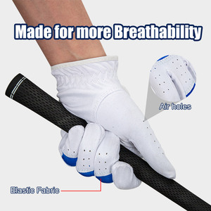Gants de golf en cuir de cabretta de qualité supérieure, personnalisés, antidérapants, pour hommes, usage sportif, fermeture à boucle, haut de gamme, authentiques - Product Image 4