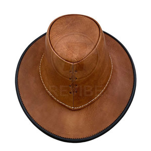 New Arrival High Quality Custom Logo Casual <b>Winter</b> Leather <b>Hats</b> for <b>Men</b> Low Price - Product Image 3
