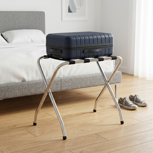 OEM SALE Organizer Factory Home <b>Storage</b> Furniture Manufacturer MIT DIY Housewares Household Hotel Steel Tube Luggage Rack - Product Image 3