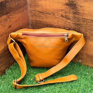 กระเป๋าคาดเอวหนังแท้ทำด้วยมือทำจากหนังแท้สำหรับเดินทางกระเป๋าคาดเอวปรับสายได้คุณภาพระดับพรีเมียมสำหรับทุกเพศ - Product Image 5