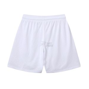Shorts en maille personnalisables pour hommes, taille mi-haute, élastiques, respirants, style sportif, 100 % polyester, couleur unie, logo avant, haute qualité - Product Image 1