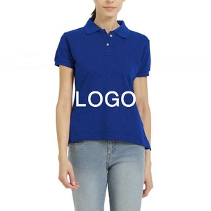 Couleur unie 100% coton femmes pour Polo T-Shirt respirant tricoté conception bonne qualité personnalisé marque directe usine exportation - Product Image 5
