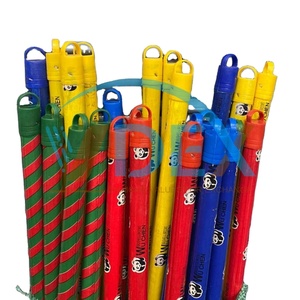 Más Vendido Palo de Madera Panda para Escoba y Fregona, Diseño Colorido, con Película Retráctil de PVC, Herramientas de Limpieza para Suelos y Hogar - Product Image 1