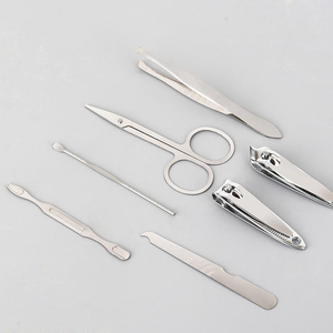 <b>Manicure</b> Set 18 in 1 Professional Pedicure <b>Kit</b> Nail Grooming <b>Kit</b> with Black Leather Travel Case Surgical Instruments - Product Image 4