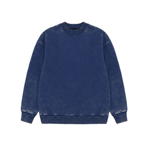 เสื้อสเวตเชิ้ตคอกลมหนาพิเศษ ปี 2026 ผ้าฝ้ายฟอกสีทรงโอเวอร์ไซส์ ไหล่ตก มีฮู้ด แบบคอรูปวงกลม ขายส่ง - Product Image 5