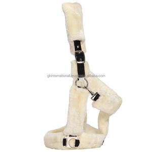 Lujoso acolchado de lana, correa de nailon grueso, cabestro de nailon ajustable con doble corona, hebilla de zinc y anillo - Product Image 3