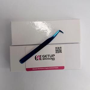 แหนบต่อขนตา GETUP BROSONS IMPEX Blue Plasma 90 องศา ปลายเรียบ ทำจากสแตนเลส แข็งแรง ทนทาน ใช้งานได้อย่างแม่นยำ - Product Image 6