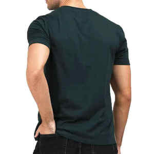 Camiseta Casual de Manga Corta con Cuello Redondo para Hombre, Corte Regular, Estilo Urbano, 100% Algodón, Tejido de Punto de Secado Rápido - Product Image 3