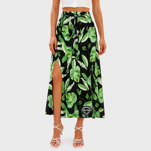 100% Cotton High Quality Women Long Hawaiian <b>Skirts</b> Autumn Natural New Style Hawaiian Wear Custom Manufactured Tropical <b>Skirt</b> - Product Image 5